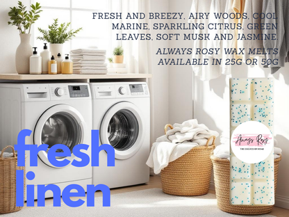 Fresh Linen Wax Melt Snap Bar