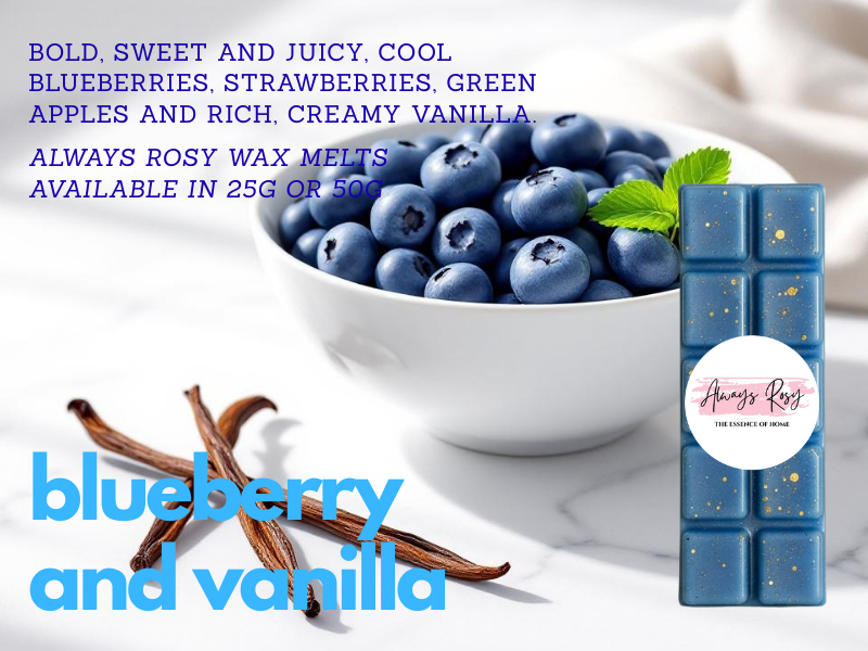 Blueberry & Vanilla Wax Melt Snap Bar