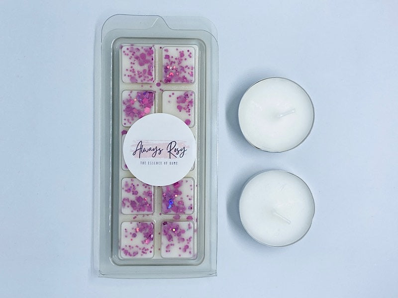 Marshmallow & Pink Lychee Wax Melt Snap Bar - Sweet & Floral Scent - 50g