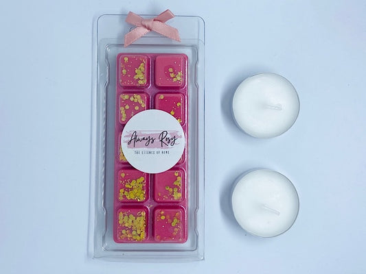 Pink Peony & Blush Suede Wax Melt Snap Bar - Designer Home Fragrance Inspired - 50g